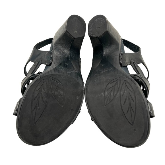 Dansko Nina Black Leather Flower Block Heel Slingback Comfort Sandals Women’s 39 - Picture 11 of 14